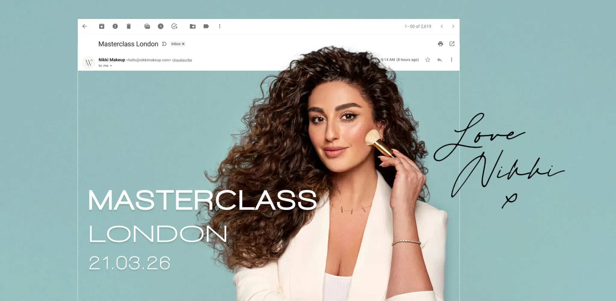Nikki email marketing asset