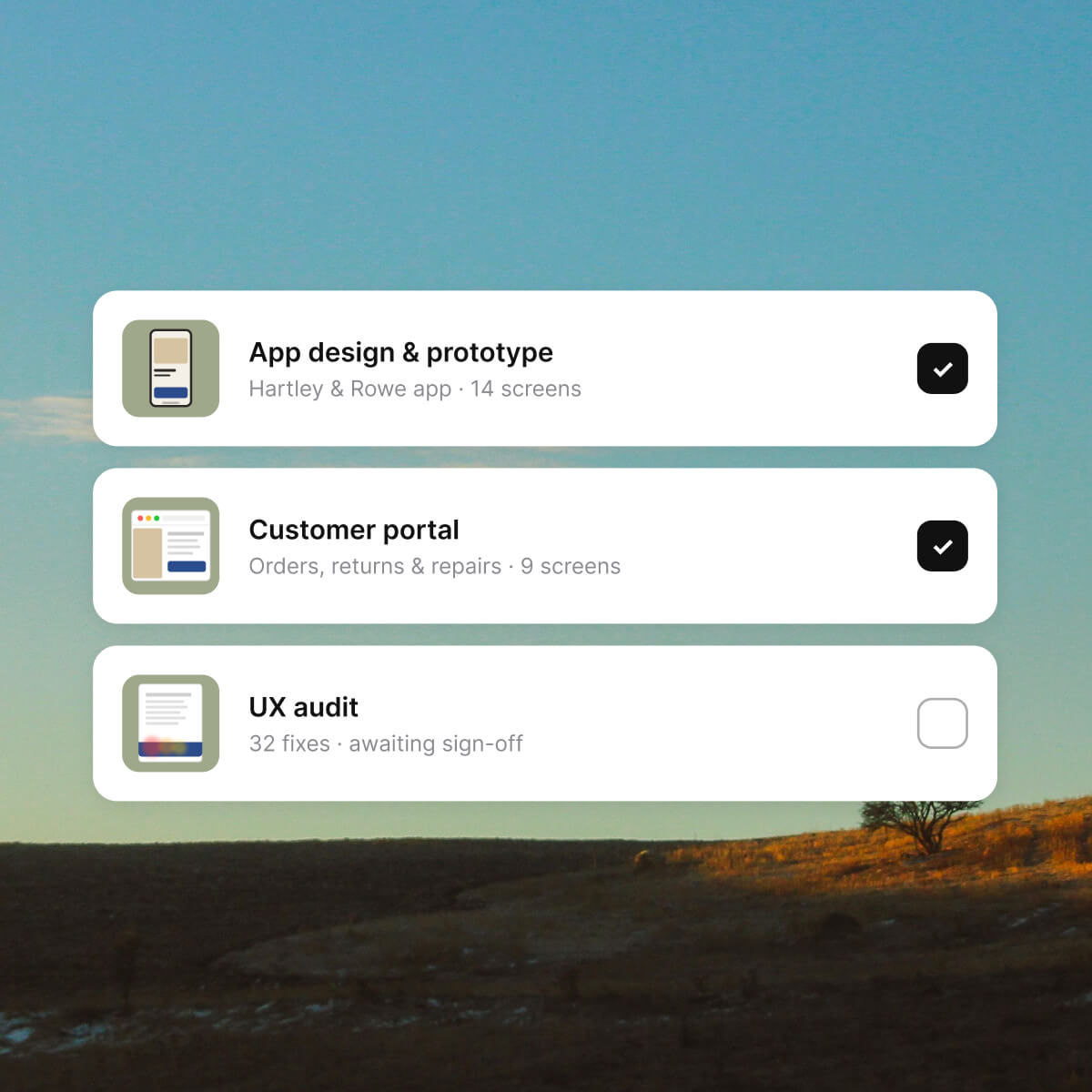 UX UI Design Creatives App prototype