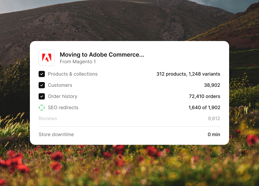 adobe commerce store migration